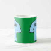 Fußball Shirt Design in Himmelblau. Kaffeetasse (Mittel)