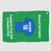 Fußball-Shirt in Blue Golf Handtuch (Horizontal)