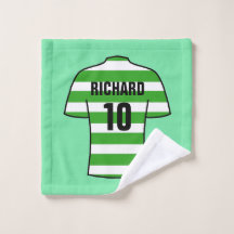 Fußball-Shirt in Green Hoops Wash Tuch