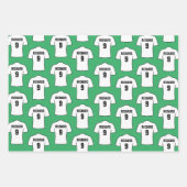 Fußball-Shirt in Weißverpackungspapierblättern Geschenkpapier Set (Vorderseite 2)