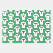 Fußball-Shirt in Weißverpackungspapierblättern Geschenkpapier Set (Vorderseite 2)
