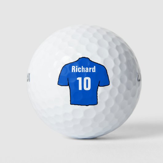 Fußball-Shirt mit Name und Nummer Golfball (Vorderseite)