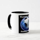 Fußball-Show-Wecker-Tasse der Frauen Welt Tasse (Vorderseite Links)