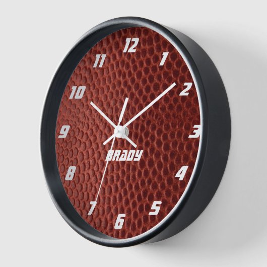 Fußball sieht Personalisierte Wall Uhr aus (Winkel)