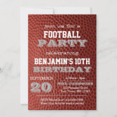 Fußball-Silberner Jeden Anlaß Einladung (Vorderseite)