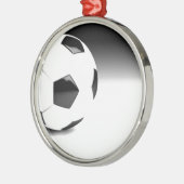 Fußball Silbernes Ornament (Links)