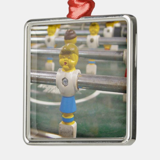 Fußball Silbernes Ornament (Links)