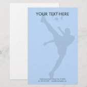 Fußball-Silhouette Briefpapier (Vorne/Hinten)