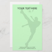 Fußball-Silhouette Briefpapier (Vorne/Hinten)