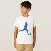 Fußball-Silhouette Kinderhemd T-Shirt (Vorne ganz)
