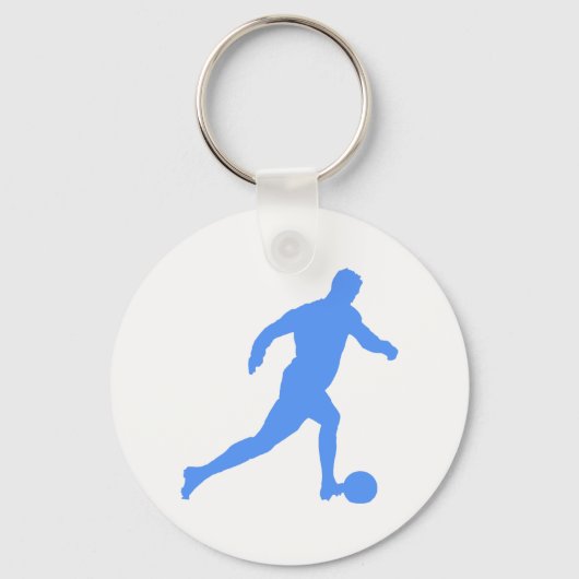 Fußball Silhouette Schlüsselanhänger (Vorderseite)