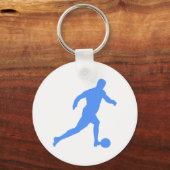 Fußball Silhouette Schlüsselanhänger (Vorderseite)