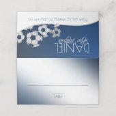 Fußball-Sitzkarte Platzkarte (Außenseite Aufgefaltet)