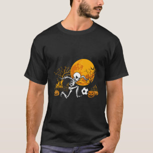 Fußball-Skelett Halloween Fußball-Player Halloween T-Shirt