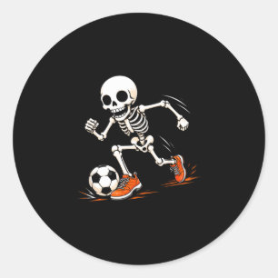 Fußball-Skelett-Halloween-Kostüm Jungen Kinder Runder Aufkleber