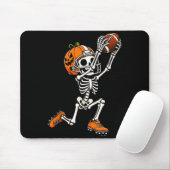 Fußball Skelett Halloween-Kürbis Mousepad (Mit Mouse)