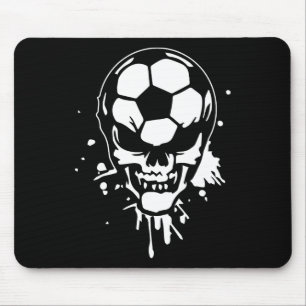 Fußball Skelett Lustiger Spieler Halloween Schädel Mousepad