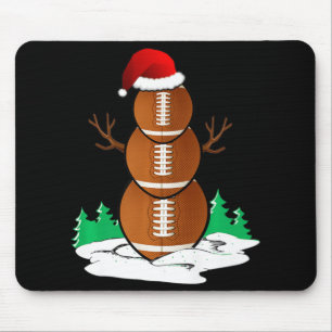 Fußball Snowman Balls Weihnachts Pajama Geschenke Mousepad