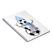 Fußball Snowman. Notizblock (Rechte Seite)