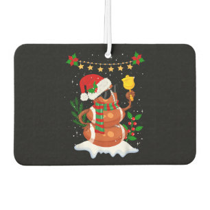 Fußball Snowman Weihnachtsmannmütze Frohe Weihnach Autolufterfrischer