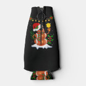 Fußball Snowman Weihnachtsmannmütze Frohe Weihnach Flaschenkühler (Rückseite)