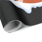 Fußball Snowman Weihnachtsmannmütze Frohe Weihnach Geschenkpapier (Rolleneckpunkt)