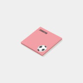 Fußball-Sonderposten, die er zur Personalisierung  Post-it Klebezettel (angewinkelt)