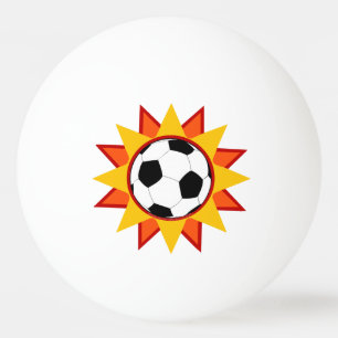 Fußball-Sonnendurchbruch Tischtennisball
