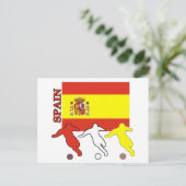 Fußball Spanien Postkarte (Stehend Vorderseite)