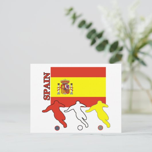 Fußball Spanien Postkarte (Stehend Vorderseite)
