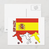 Fußball Spanien Postkarte (Vorne/Hinten)
