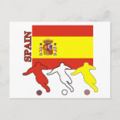 Fußball Spanien Postkarte (Vorderseite)