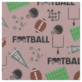 Fußball Spaß auf Dunkelgrau Pink Stoff (Nahaufnahme)