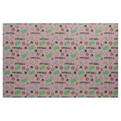 Fußball Spaß auf Dunkelgrau Pink Stoff (Fat Quarter (45,7 x 55,9 cm))