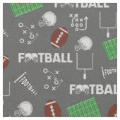 Fußball Spaß auf Dunkelgrau Stoff (Nahaufnahme)
