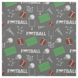 Fußball Spaß auf Dunkelgrau Stoff