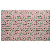 Fußball Spaß auf dunklem Tee Rose Rosa Stoff (Fat Quarter (45,7 x 55,9 cm))