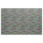 Fußball Spaß auf Grau Stoff (Fat Quarter (45,7 x 55,9 cm))