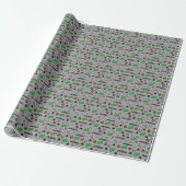 Fußball Spaß auf leicht grau Geschenkpapier (Ungerollt)