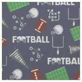 Fußball Spaß auf Navy Blue Stoff (Nahaufnahme)