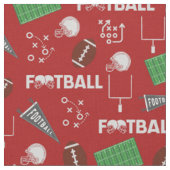 Fußball Spaß auf Rot Stoff (Nahaufnahme)