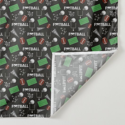 Fußball Spaß auf schwarz Wandteppich (Detail)