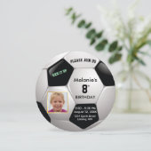 Fußball Spaß ⚽ Foto Geburtstag Episches Party Einladung (Stehend Vorderseite)