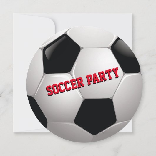 Fußball Spaß ⚽ Geburtstag Episches Party Einladung (Rückseite)