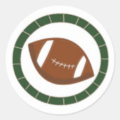 Fußball Spaß Runder Aufkleber (Vorderseite)
