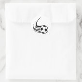 Fußball-Speed-Art Runder Aufkleber (Tasche)