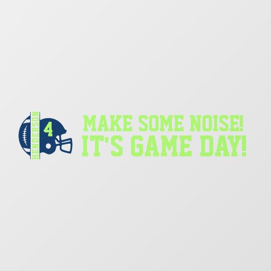 Fußball Spiel Day Back Window Clubing for SUV Fensteraufkleber (Blatt)