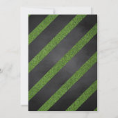 Fußball-Spiel Geburtstag Einladung Black (Rückseite)