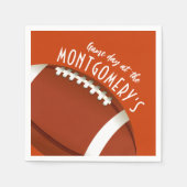 Fußball-Spiel Tag Orange Serviette (Vorderseite)