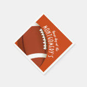 Fußball-Spiel Tag Orange Serviette (Ecke)